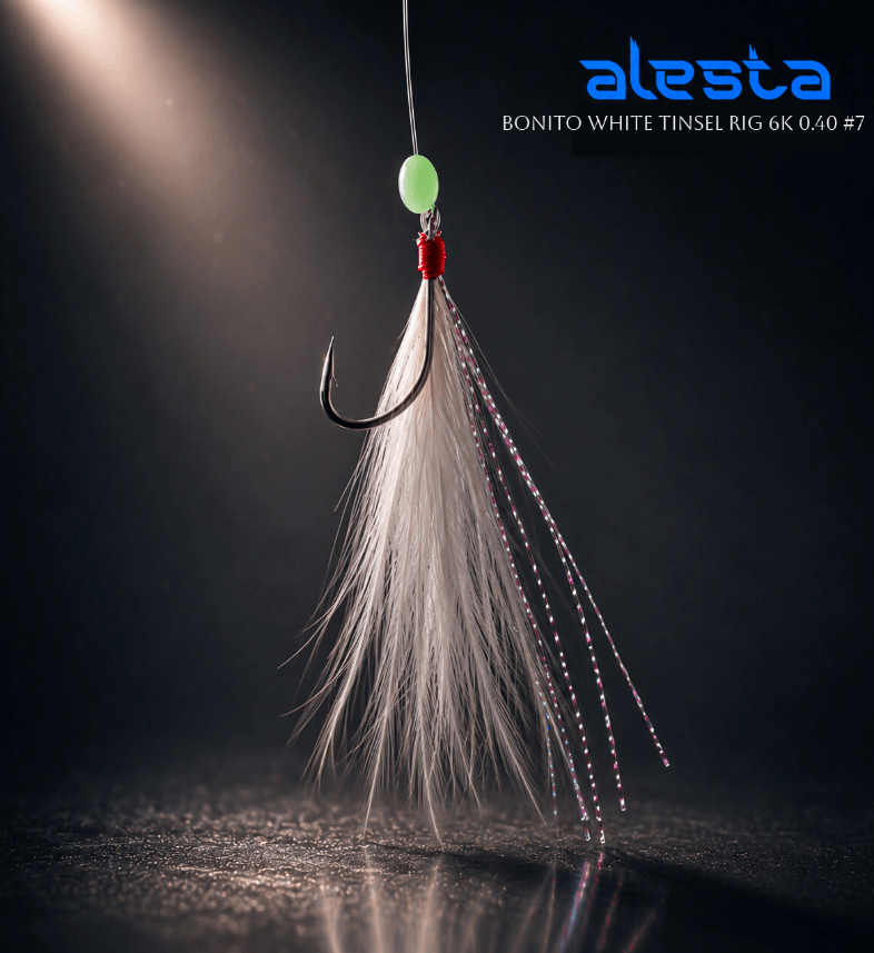 Hazır TakımlarAlesta Bonito White Tinsel Rig X0270 6K Çapari - 0.40MM NO:6