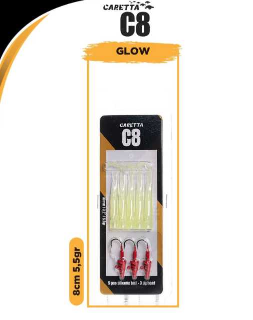 Caretta C8 8cm 5.5g Silikon Yem