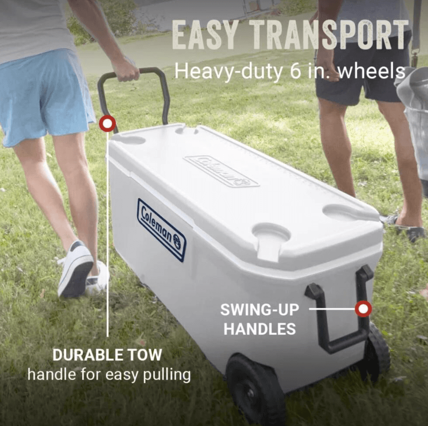 Çanta ve Kutular Coleman Xtreme Wheeled 100 QT Tekerlekli Soğutucu Marine Buzluk 94.6 Lt