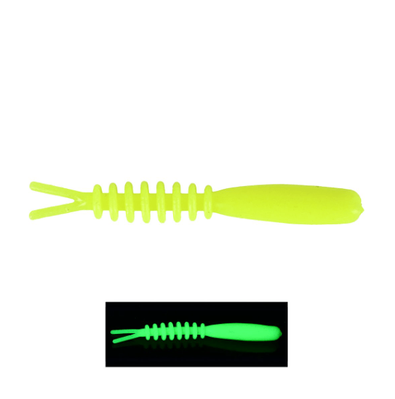 FUJIN Fujin Bio Meru 4.2cm Floating Sıvılı Kokulu LRF Silikonu - BROWN UV GREEN Silikon Yemler