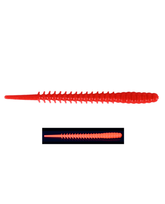 FUJIN Fujin Bio Worm 6cm Floating Sıvılı Kokulu LRF Silikonu - RED UV Silikon Yemler