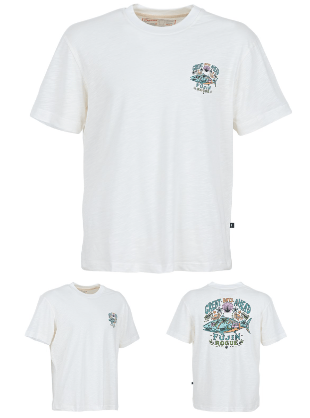 FUJIN Fujin S26 Hawaii T-Shirt Ecru Balıkçı Giyim