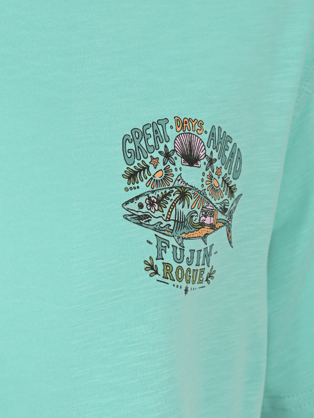 FUJIN Fujin S26 Hawaii T-Shirt Mint  Balıkçı Giyim