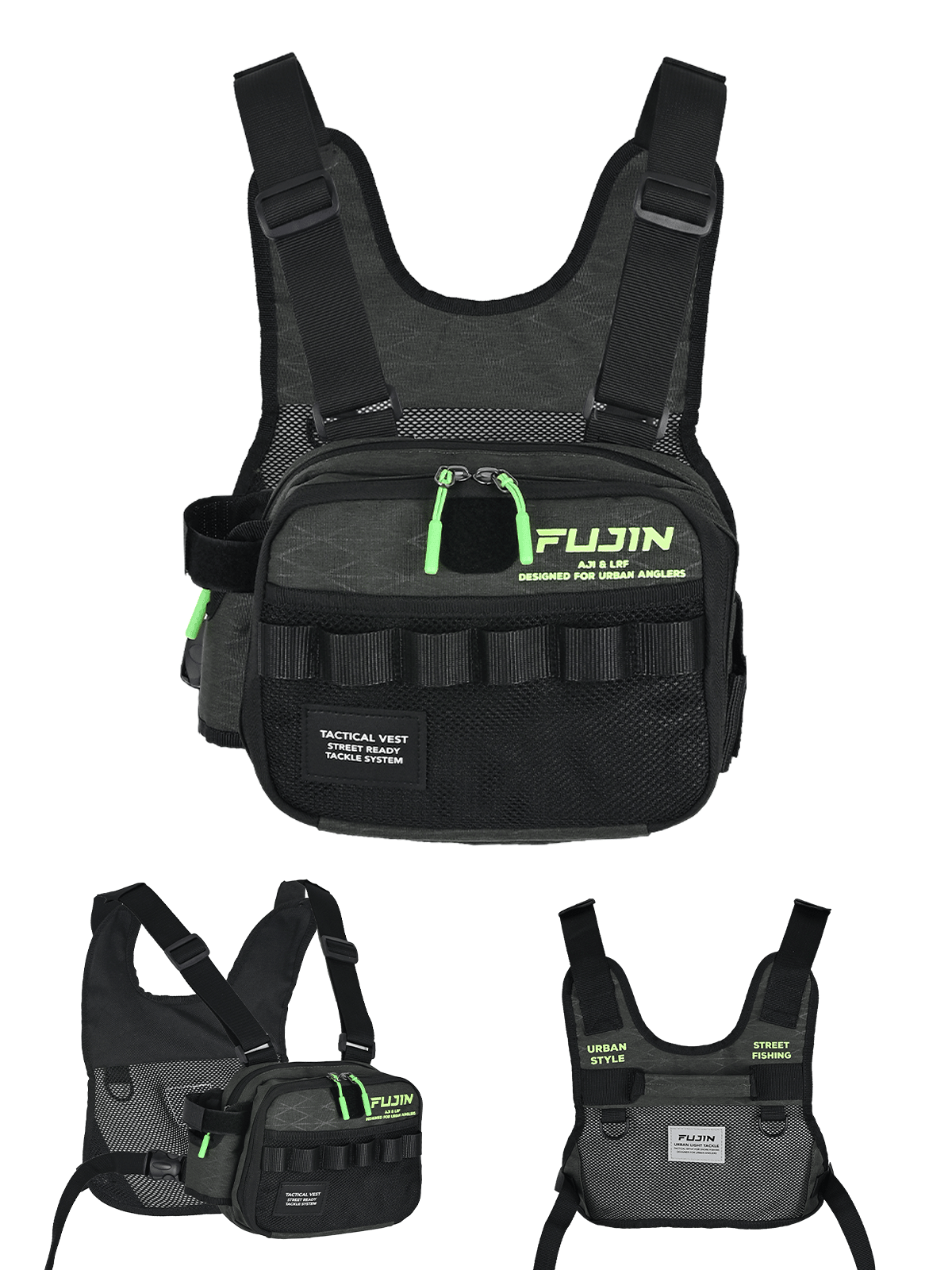 FUJIN Fujin Tactical Vest Khaki Balıkçı Çantası Çanta ve Kutular