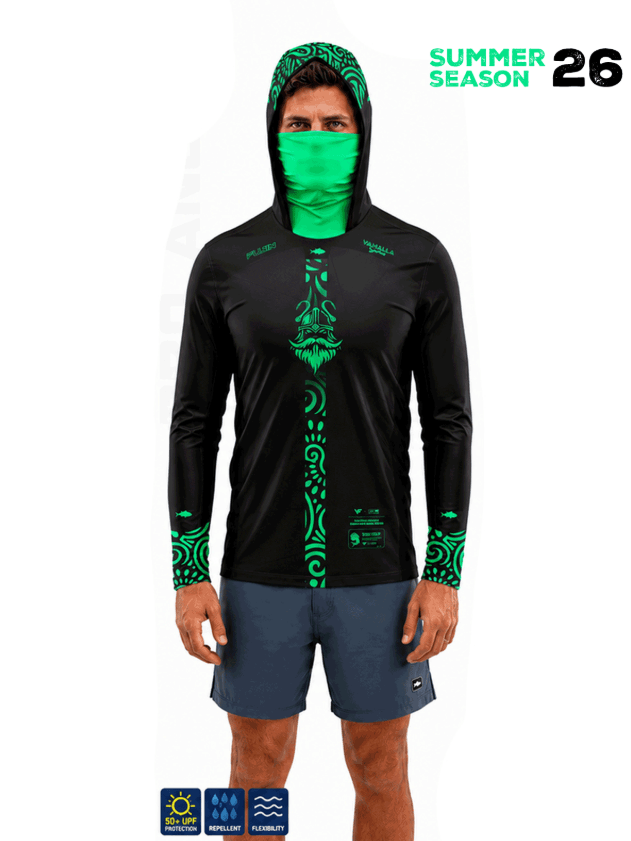 Balıkçı GiyimFujin Valhalla Algea S26 Black Green - 2XL