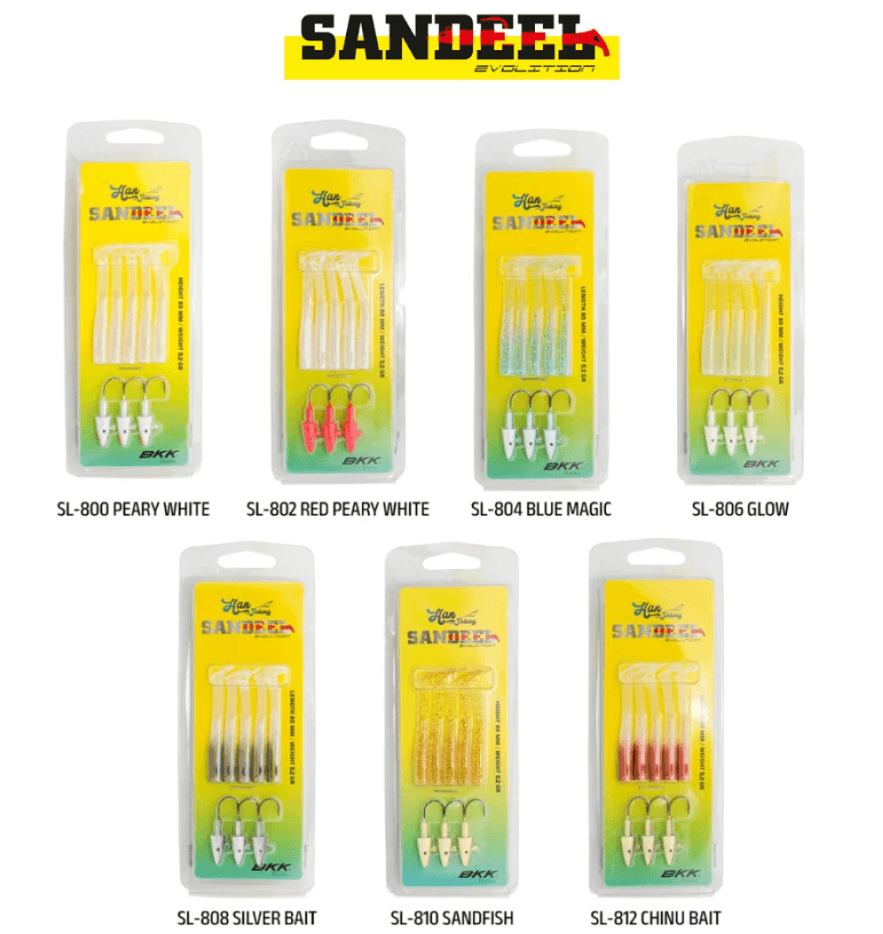 Silikon YemlerHanfish Sandeel 8 cm 5.2 gr Silikon Yem - SL-800 PEARL WHITE