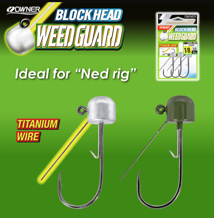 OWNER Owner 4154 Block Head Weedless Jig Head ve Zokalar