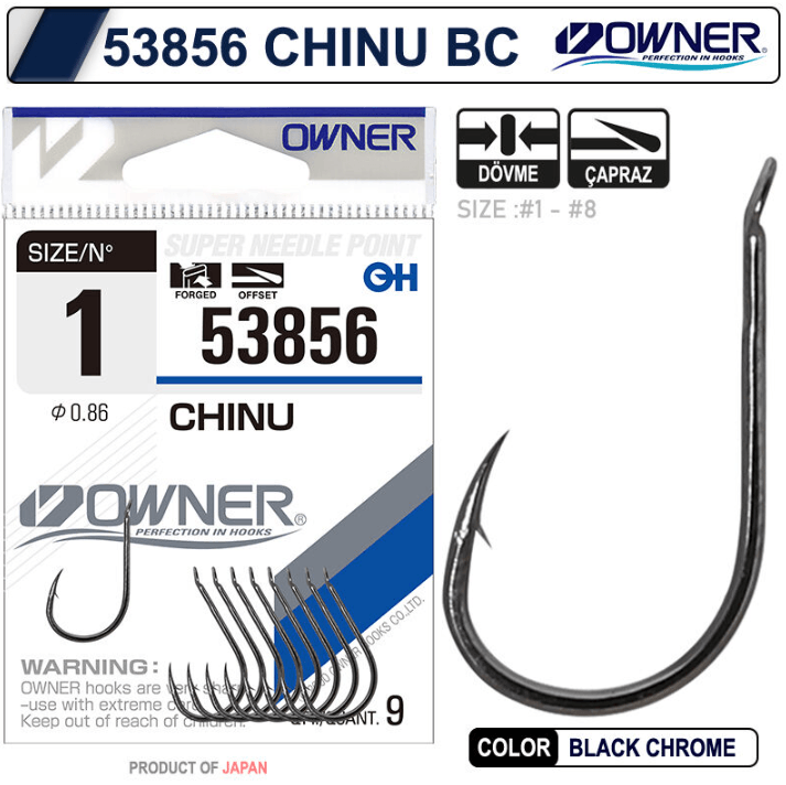 OWNER Owner 53856 Chinu BC Olta İğnesi  Tekli İğneler