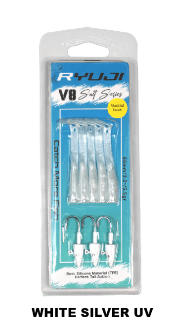 Silikon YemlerRyuji V8 8cm 5.5gr Silikon Yem