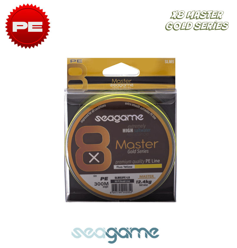 İp MisinalarSeagame Master 8x 300m Fluo Yellow İp Misina - 0.6PE 0.12MM