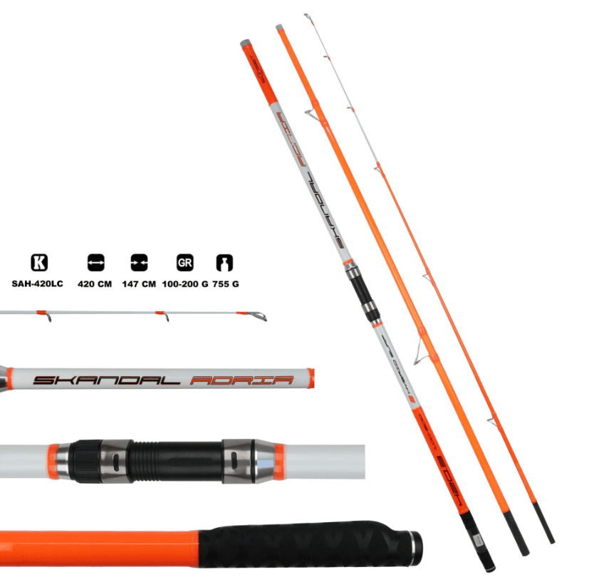Surf KamışlarıSunset Skandal Adria Hybrid 420 LC Surf Kamışı 100-200 gr