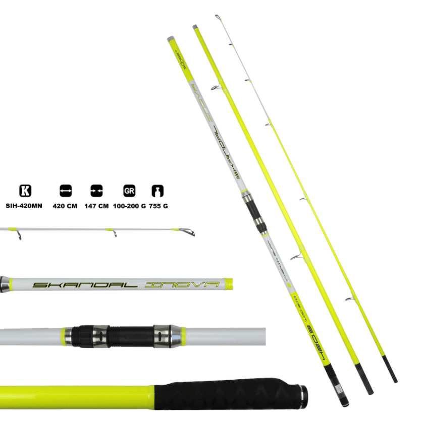 Surf KamışlarıSunset Skandal Inova Hybrid 420 MN Surf Kamışı 100-200 gr