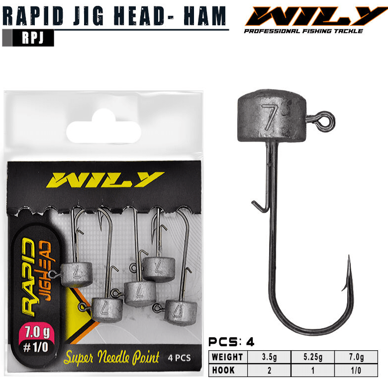 Jig Head ve ZokalarWily Rapid Jighead - NO:2 3.5GR