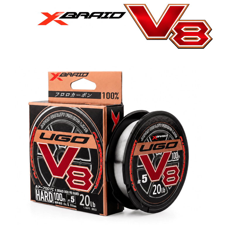 YGK Ygk X061 F-Ugo V8 Hard Fc 100m Misina - 2PE 0.235MM Fluorocarbon (Leader) Misinalar