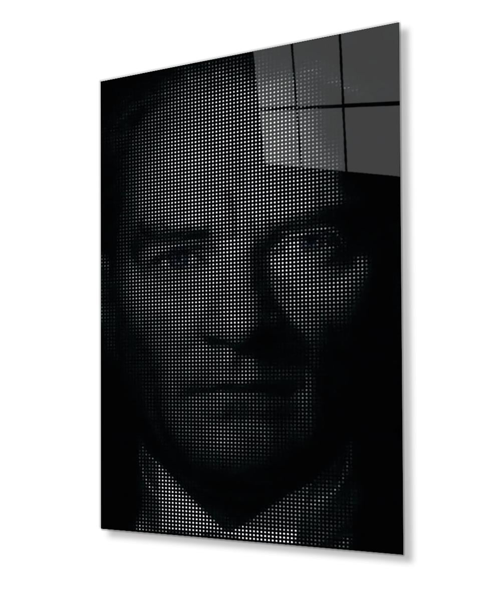 Atatürk Cam Tablo 4mm Dayanıklı Temperli Cam, Atatürk Glass Wall Art