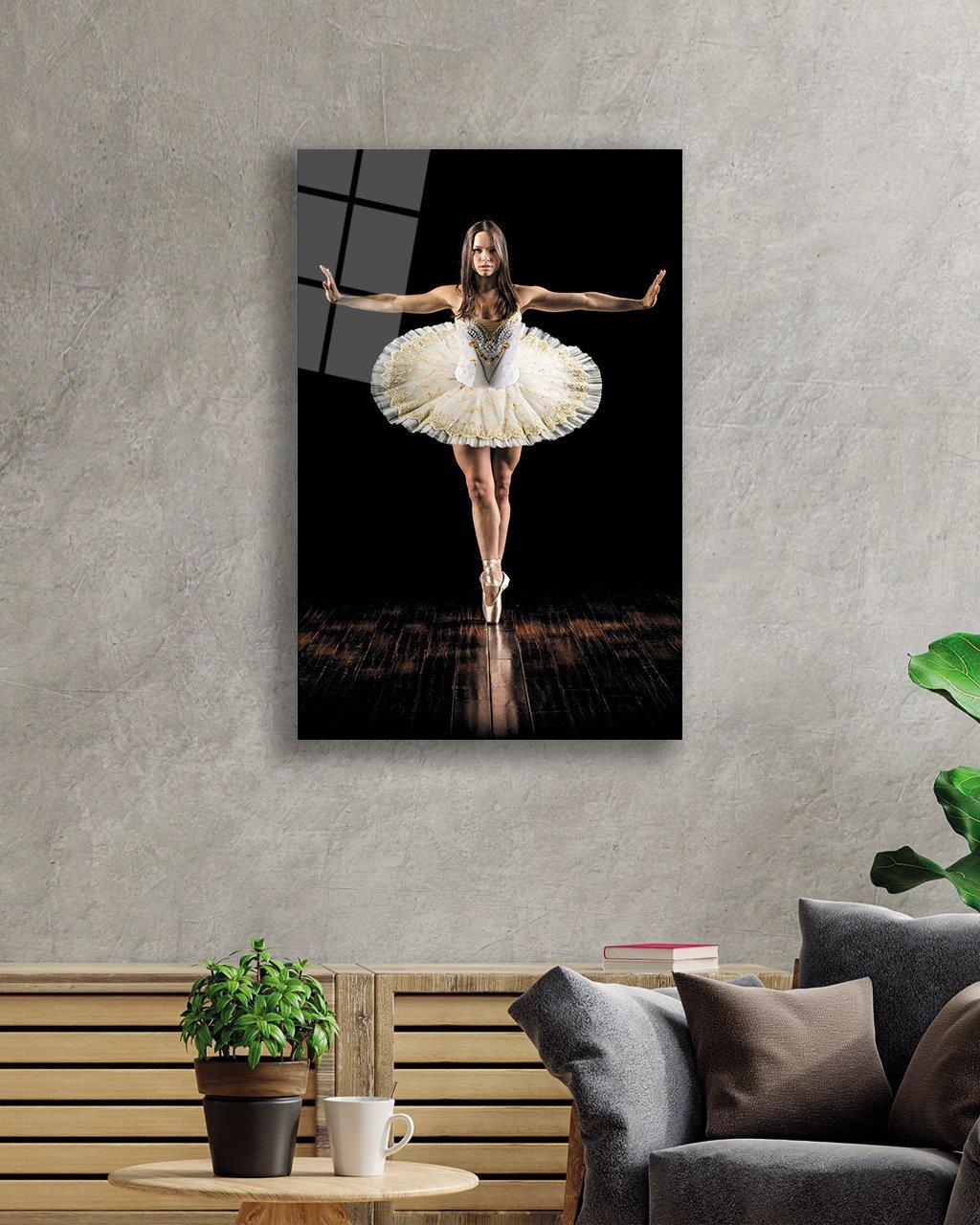 Balerin Cam Tablo  4mm Dayanıklı Temperli Cam Ballerina Glass Table 4mm Durable Tempered Glass
