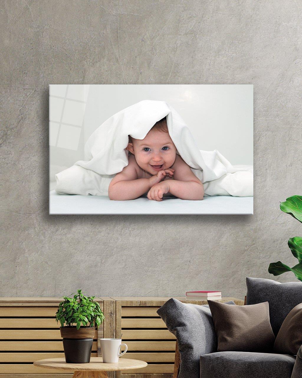 Bebek Cam Tablo  4mm Dayanıklı Temperli Cam Baby Glass Table 4mm Durable Tempered Glass
