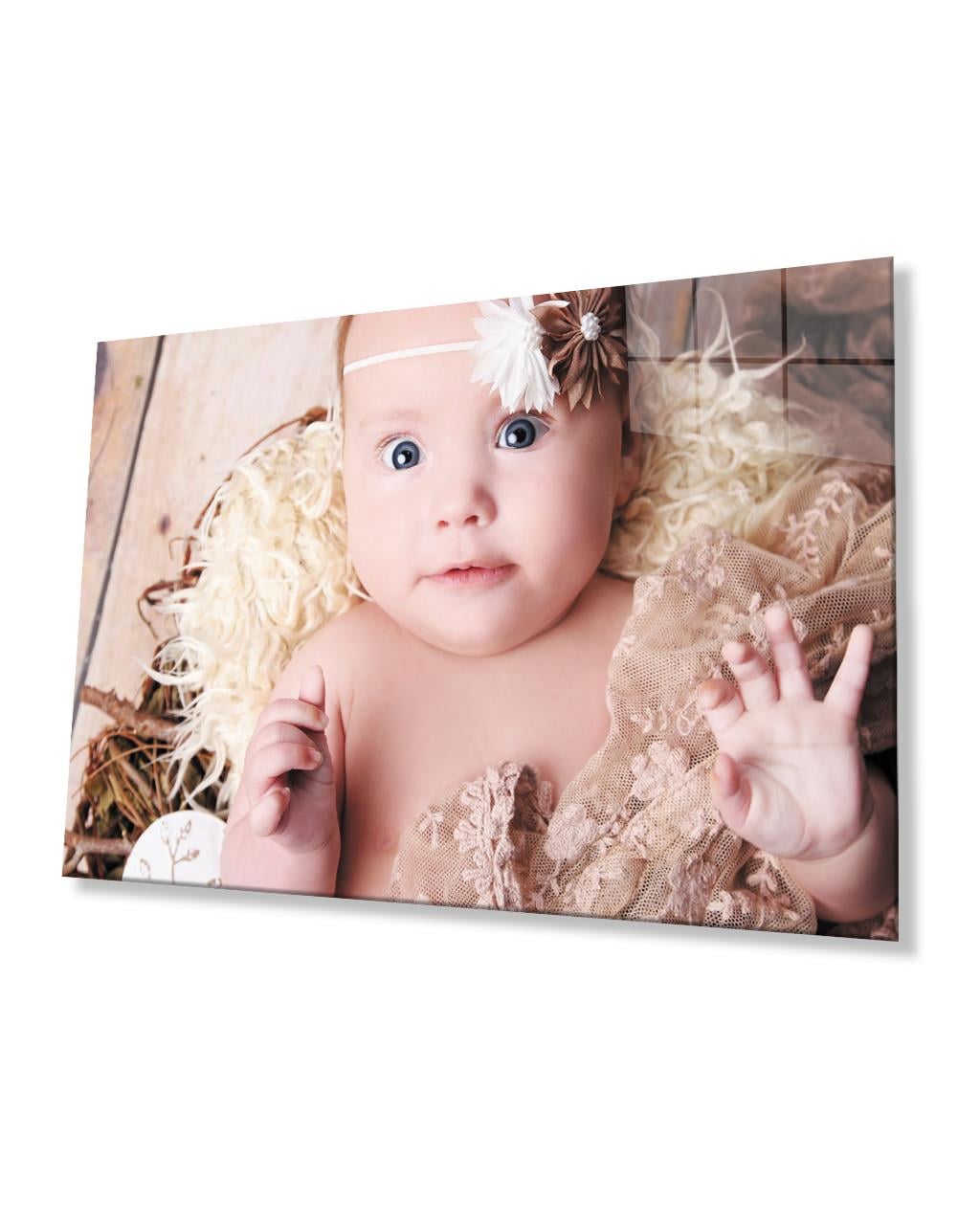 Bebek Cam Tablo  4mm Dayanıklı Temperli Cam Baby Glass Table 4mm Durable Tempered Glass