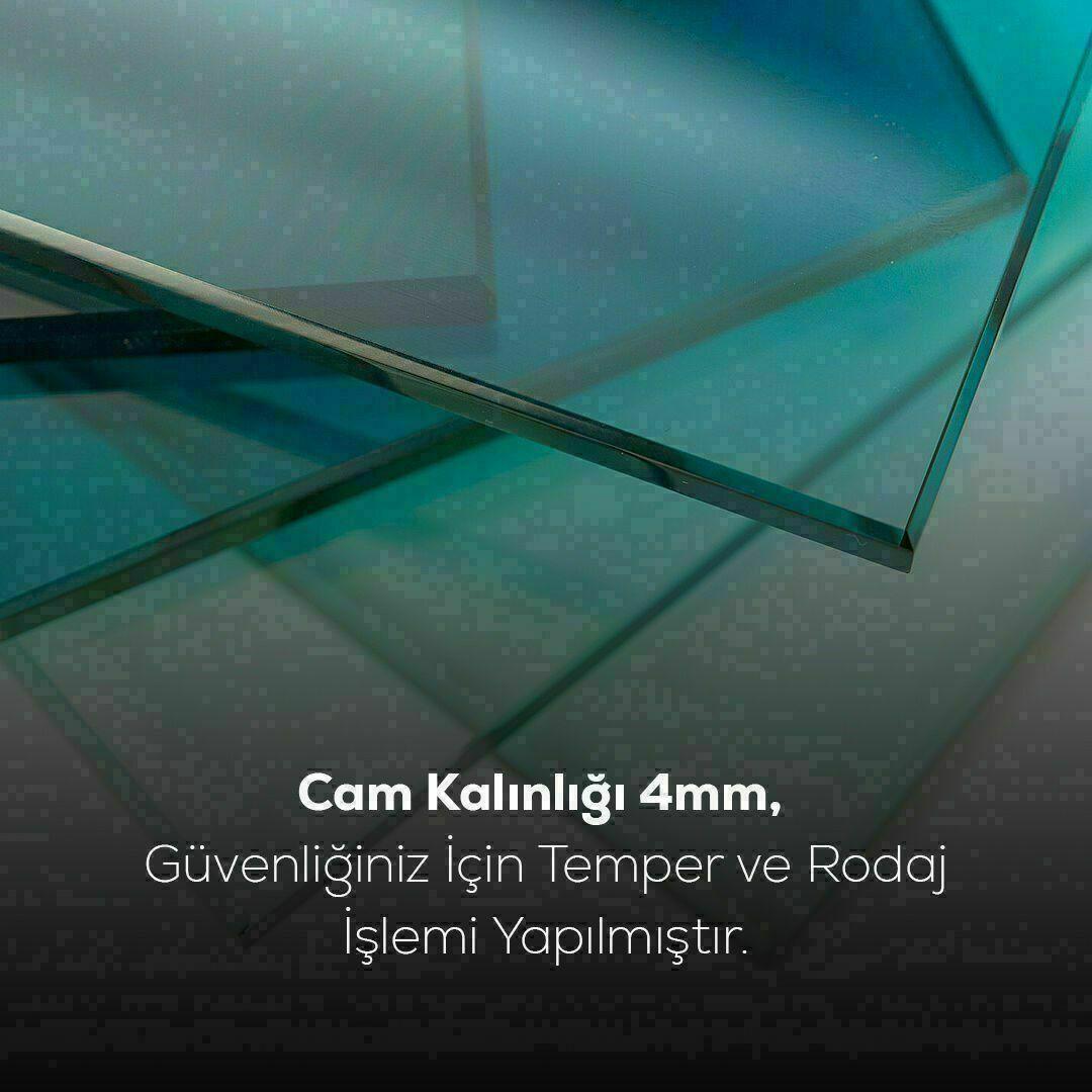 Denizde Koşan Atlar  Cam Tablo Hediyelik Büyük Tablo Ev Ofis Dekoru