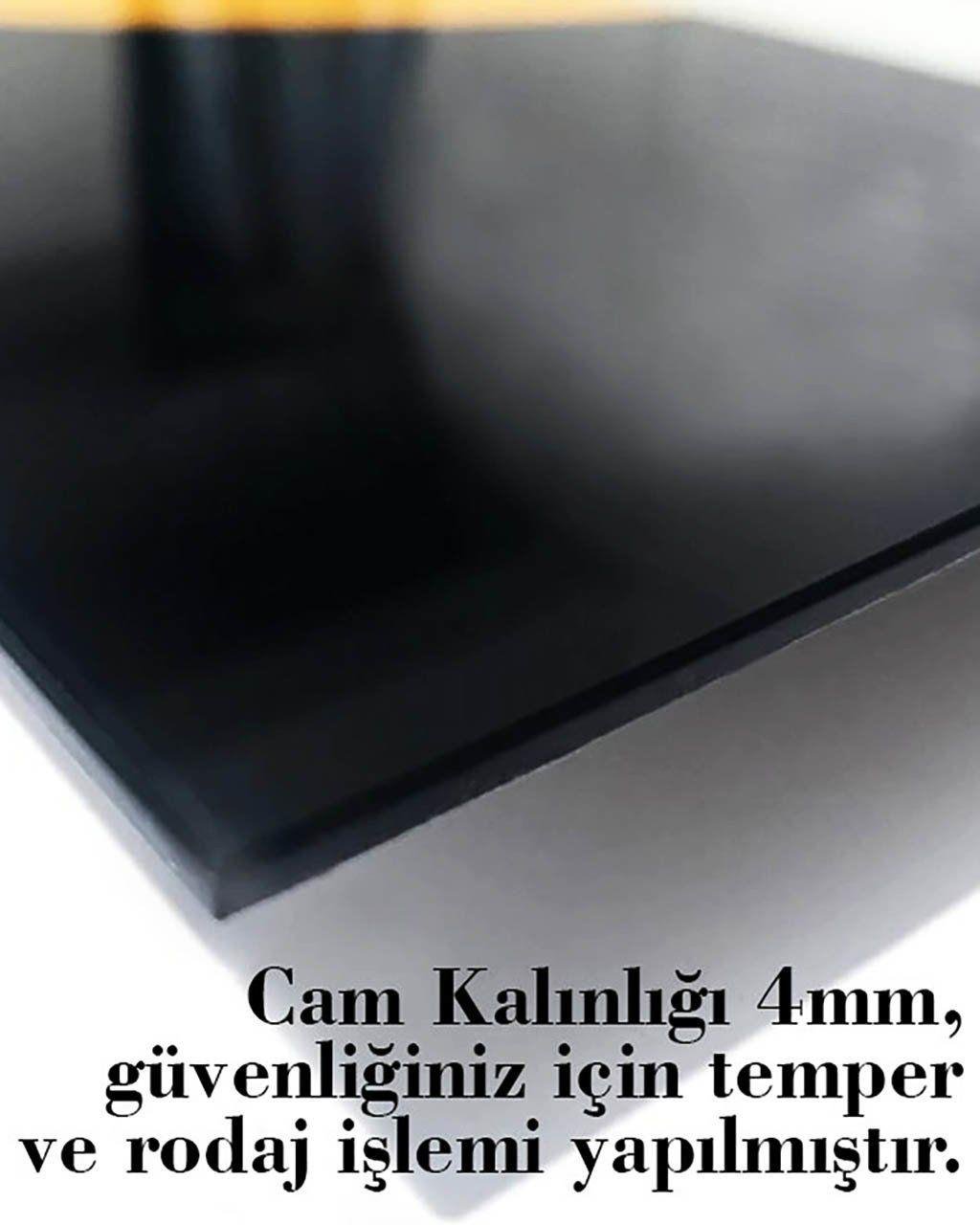 Kaplan Tablo Tablo 4mm Dayanıklı Temperli Cam