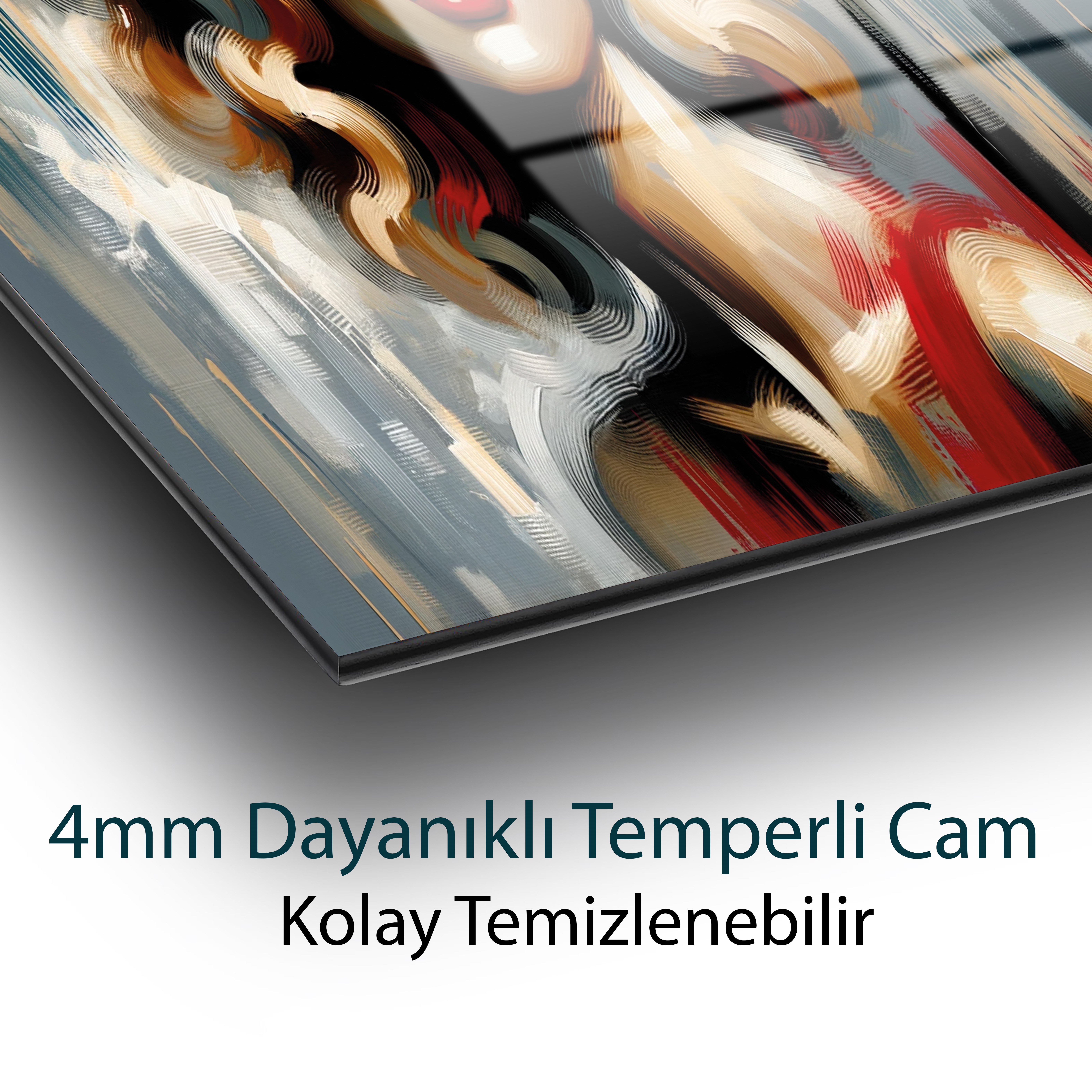Modern Diva Cam Tablo Yapay Zeka Hediyelik Büyük Tablo Ev Ofis Dekoru