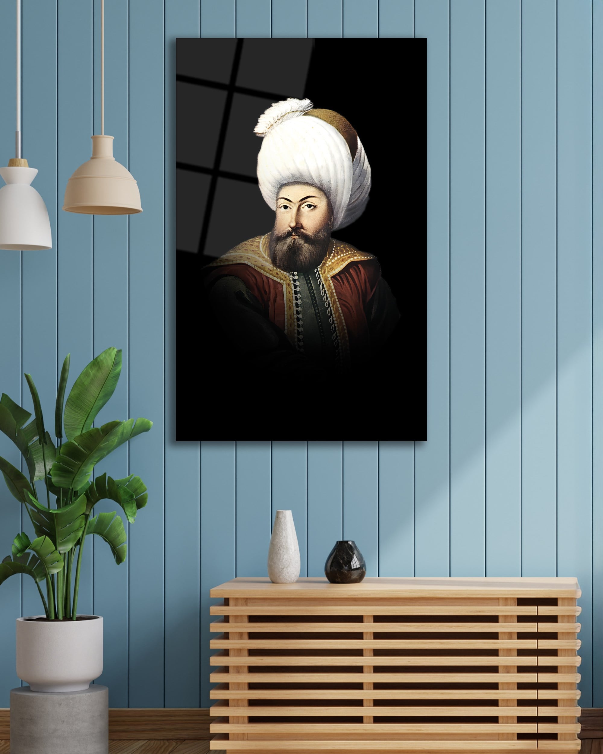 Osman Gazi  Cam Tablo 4mm Dayanıklı Temperli Cam