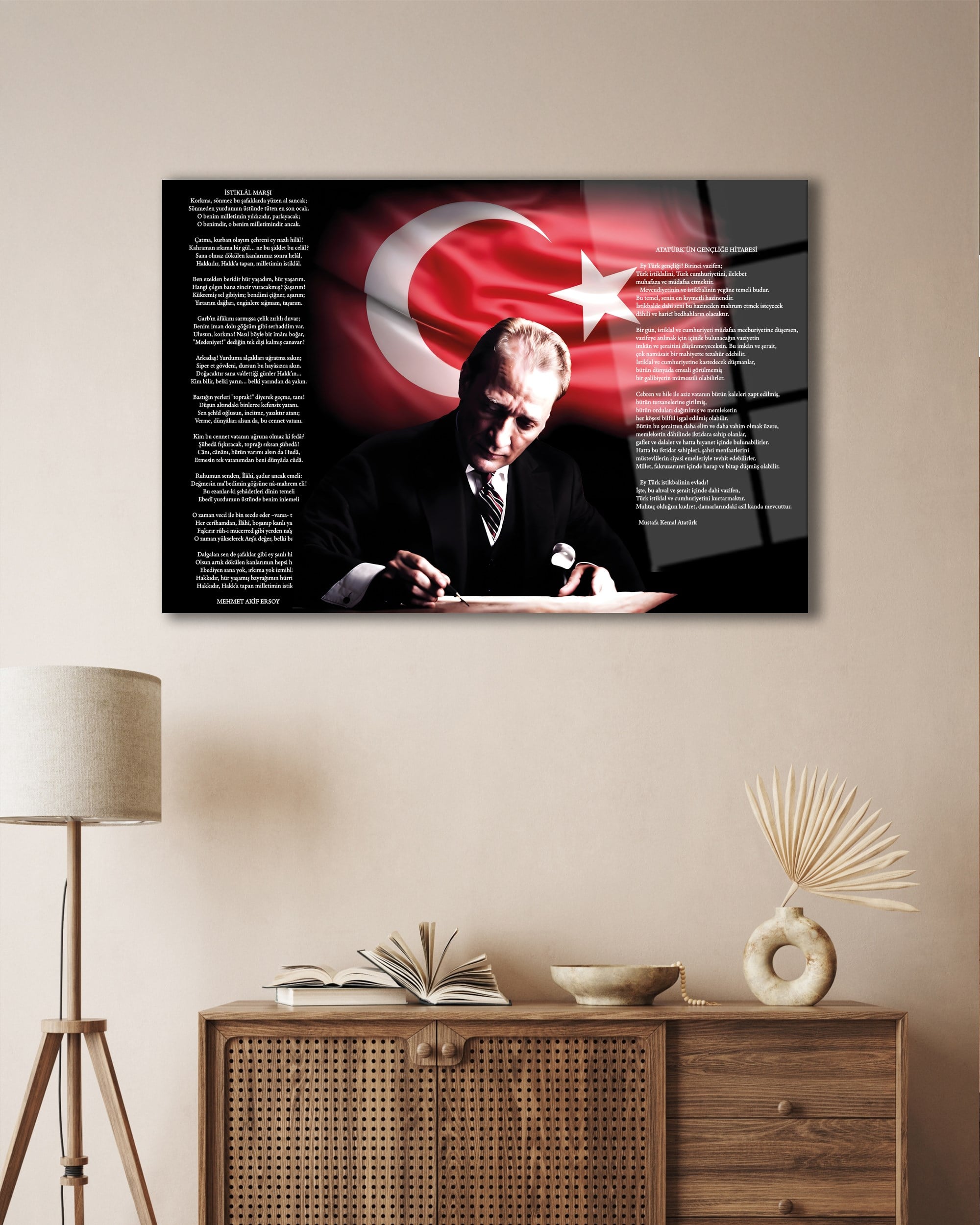 Siyah Zemin Gold Dünya Haritası 3D Görünümlü Temperli Cam Tablo