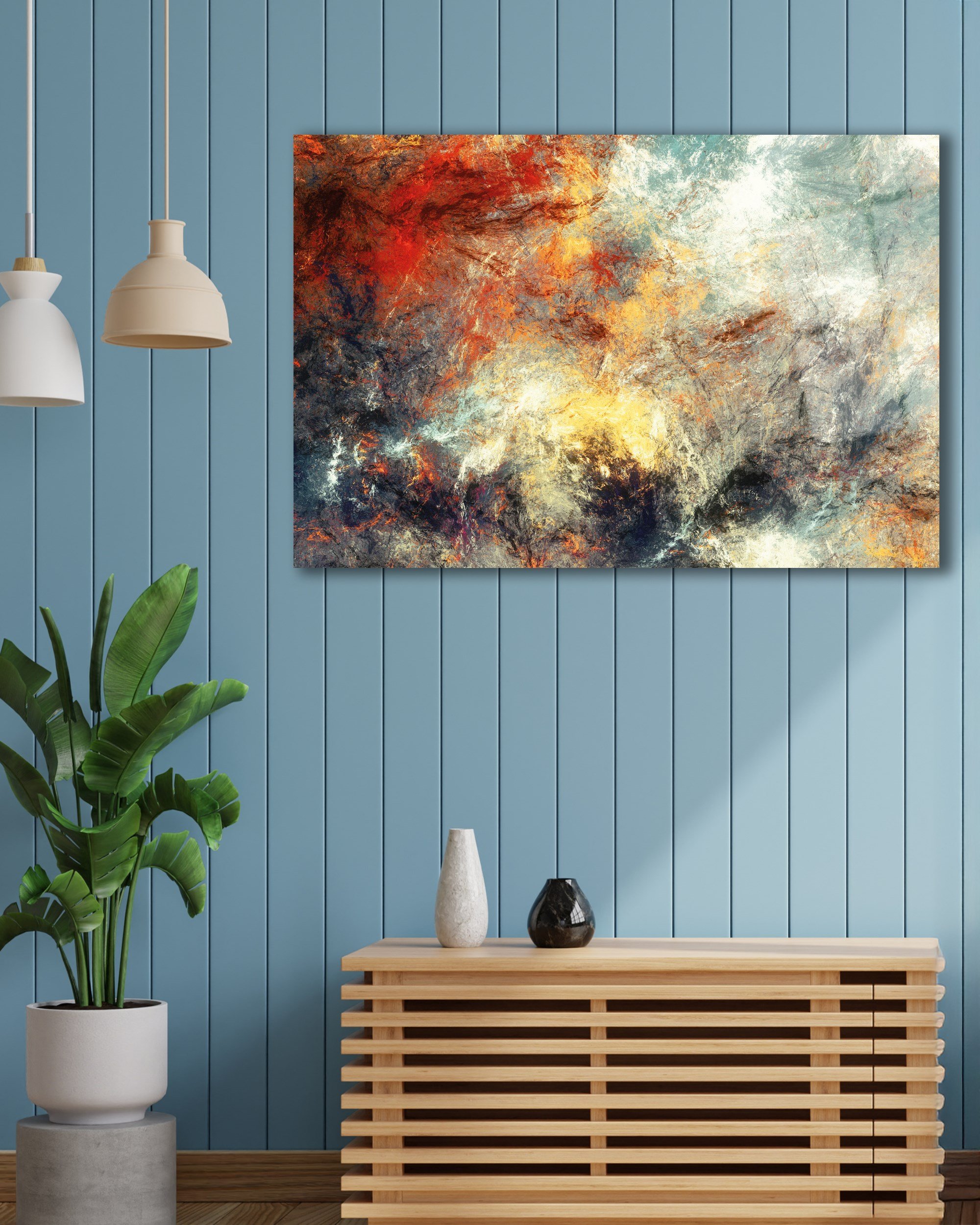 Soyut Doku Temperli Cam Tablo | Modern Abstract Sanat Duvar Dekoru | Lüks Cam Tablo