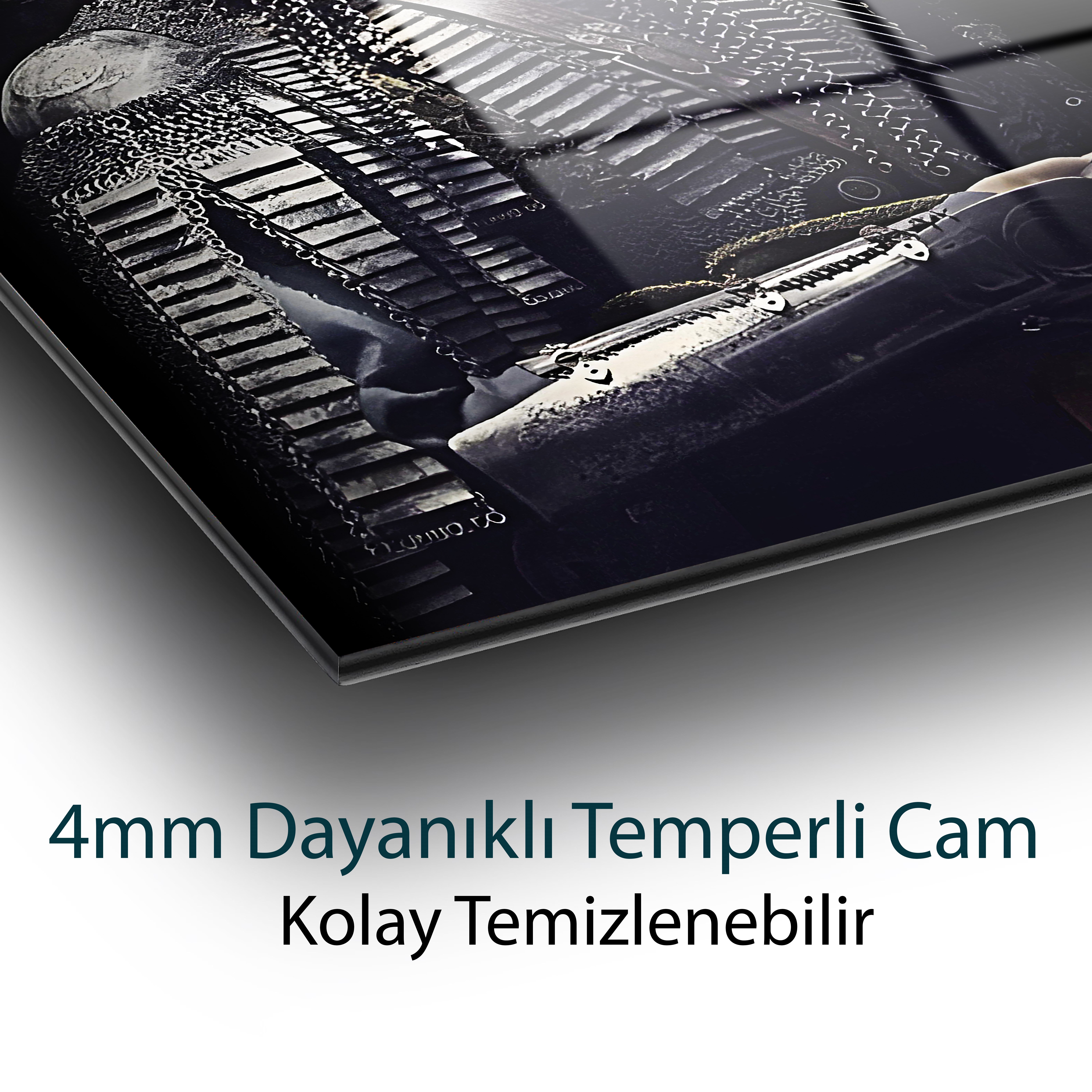Sultan Alparslan Cam Tablo 4mm Dayanıklı Temperli Cam