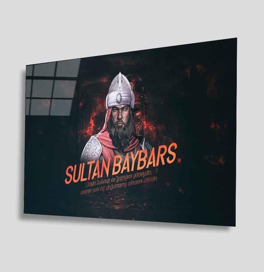 Sultan Baybars Cam Tablo  4mm Dayanıklı Temperli Cam