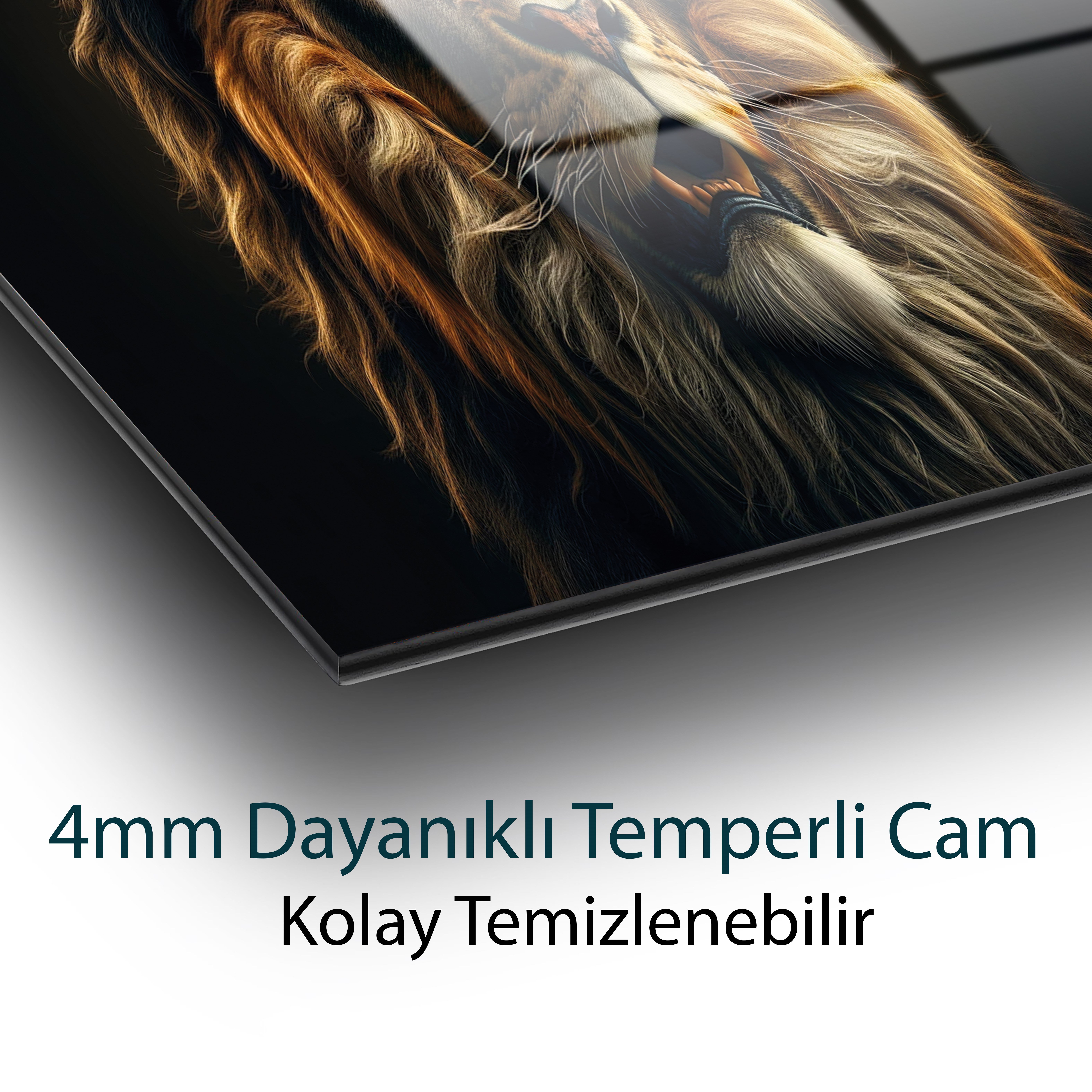 Tahtın Mirası Cam Tablo Yapay Zeka Hediyelik Büyük Tablo Ev Ofis Dekoru