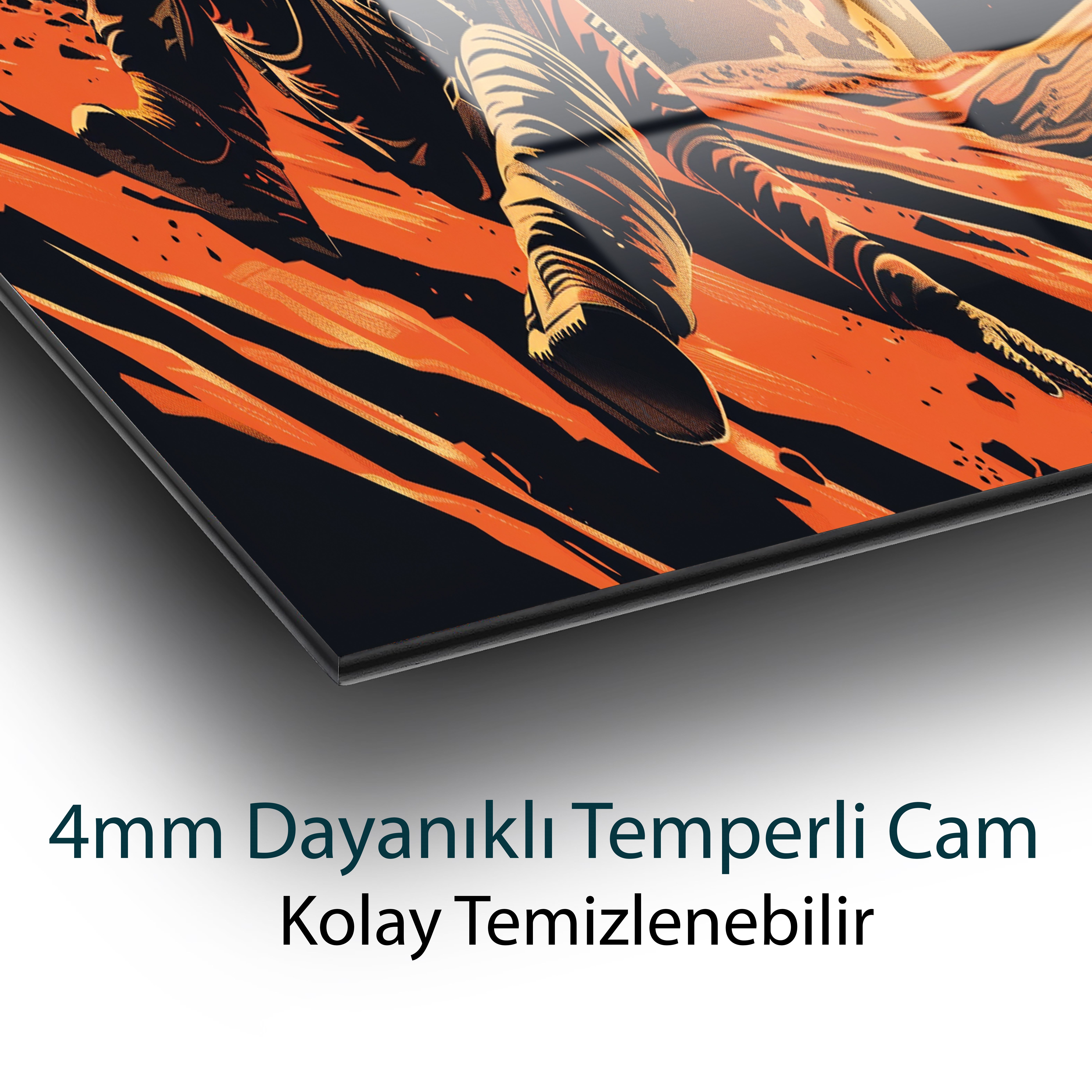 Uzayın Derinliklerinde Serbest Düşüş Cam Tablo Hediyelik Büyük Tablo Ev Ofis Dekoru