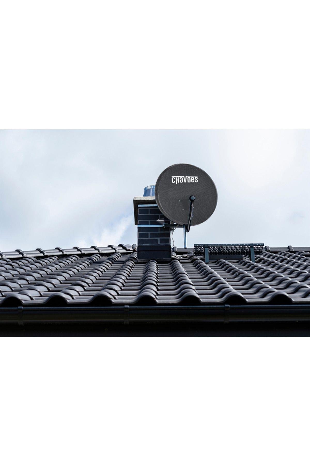Çanak Anten 75CM Delikli Rüzgara Dayanıklı + 4 Lü Lnb + 20M Kablo (PREMİUM PAKET)