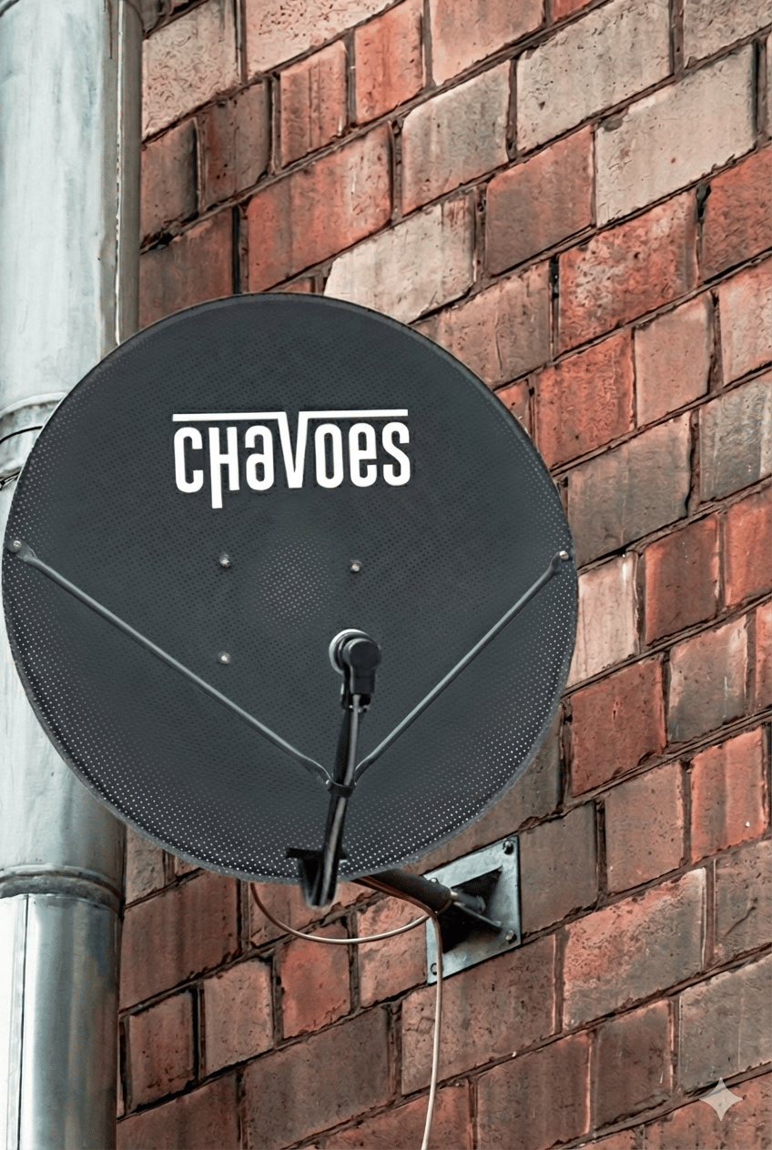 Chavoes 85 Cm Rüzgara ve Kara Dayanıklı 0,7mm Delikli Çanak Anten Seti
