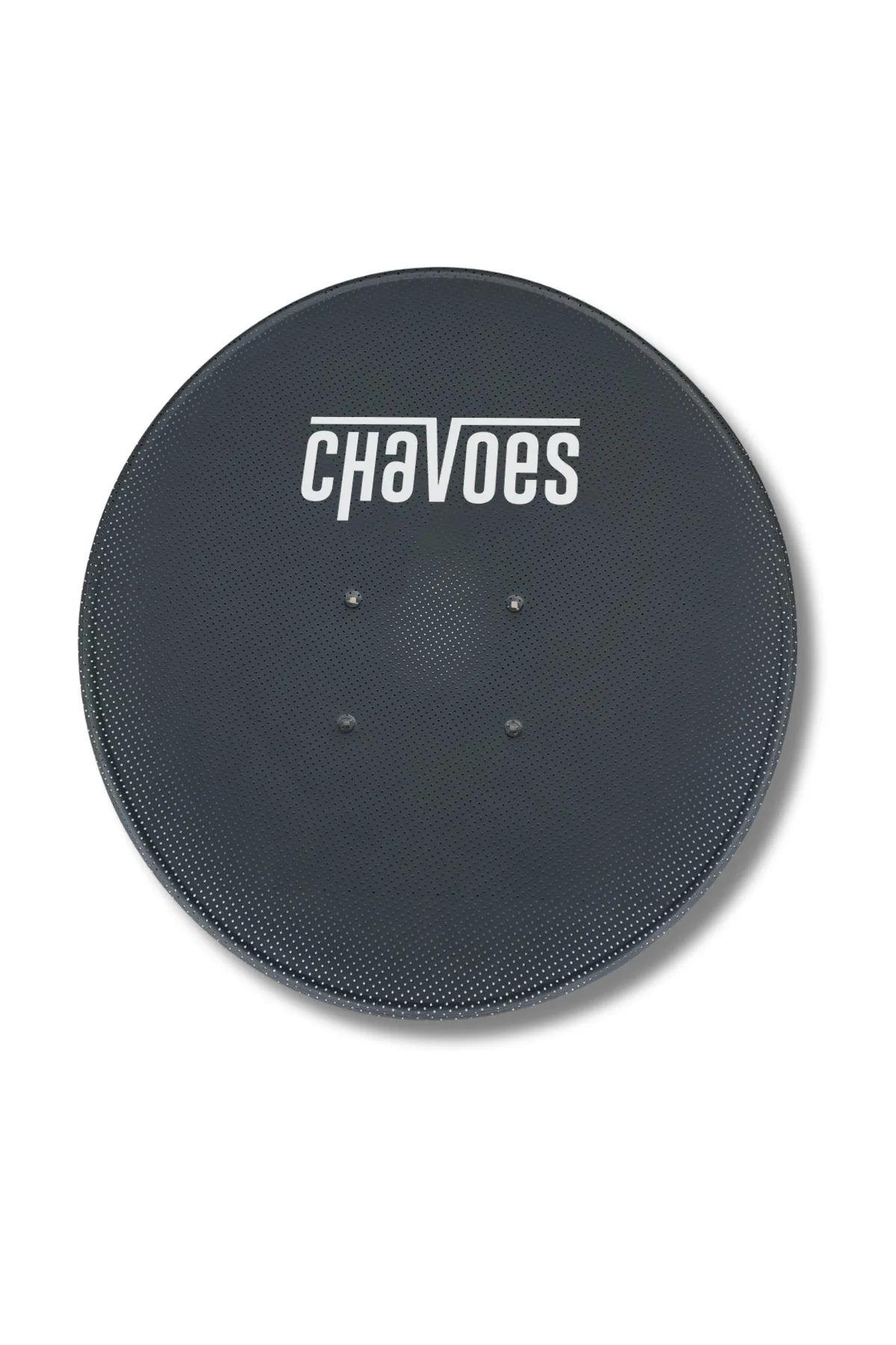 Chavoes 85 Cm Rüzgara ve Kara Dayanıklı 0,7mm Delikli Çanak Anten Seti