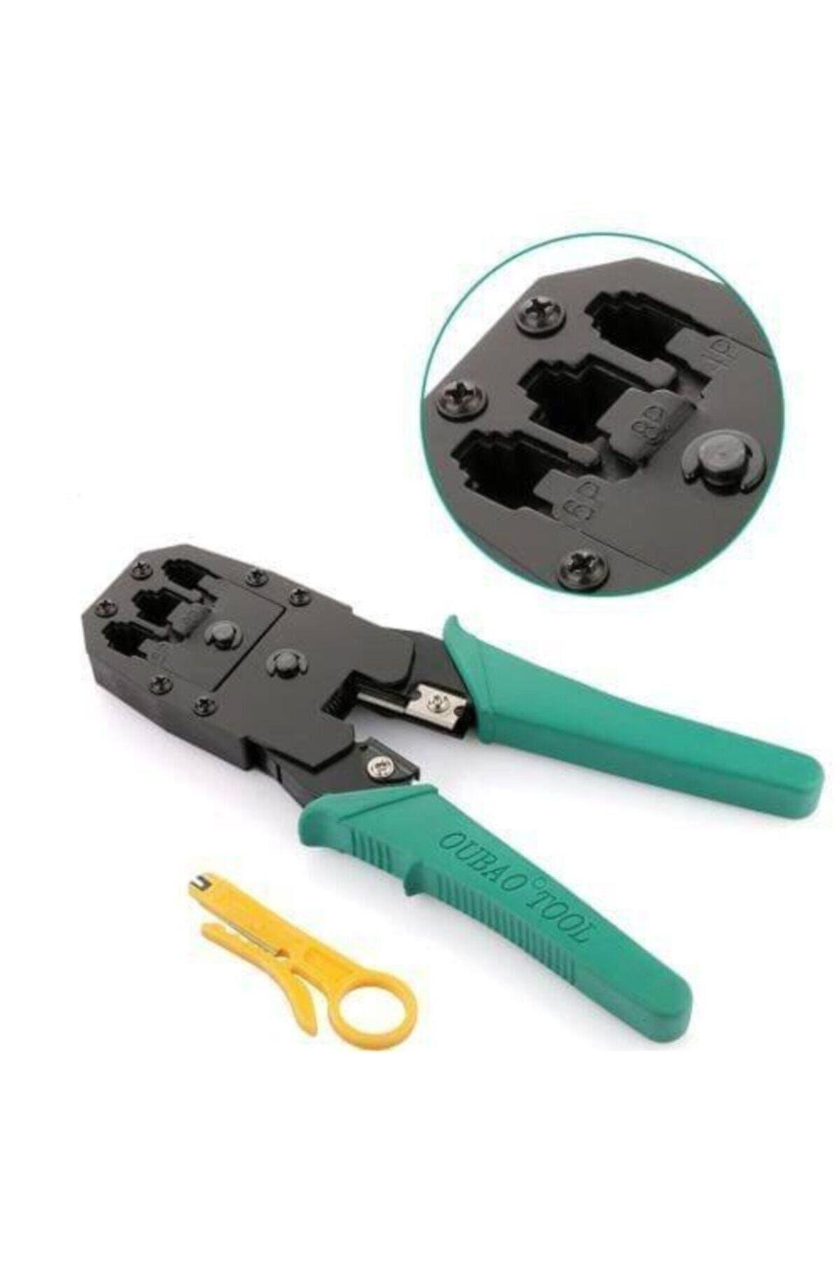 Network Sıkma Pensesi 4507p Jack Rj45 Rj11 Rj9 Üçlü Soyucu Cat5 Cat6 Pense