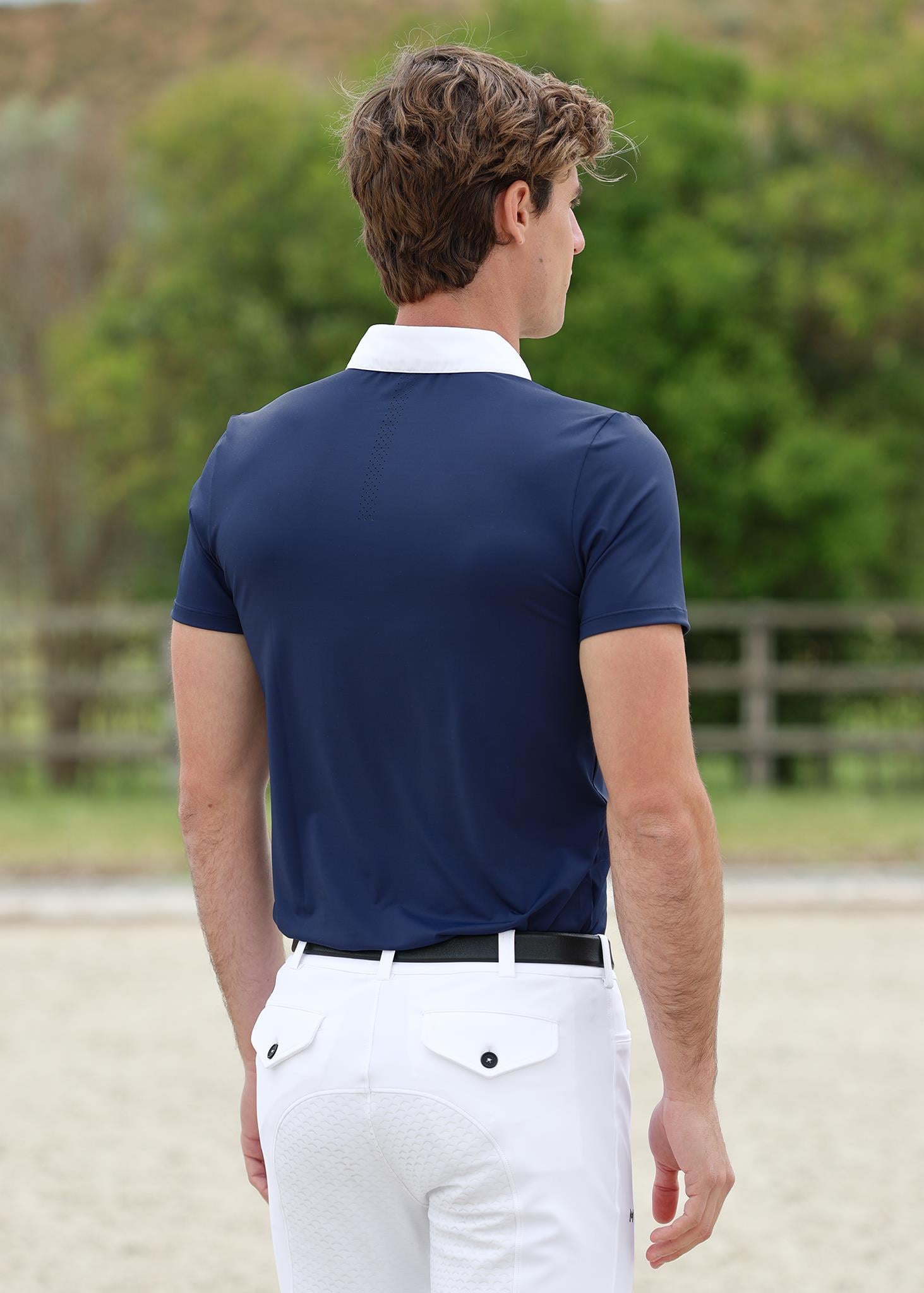 Active Kısa Kollu Yarışma Bluzu (Navy)