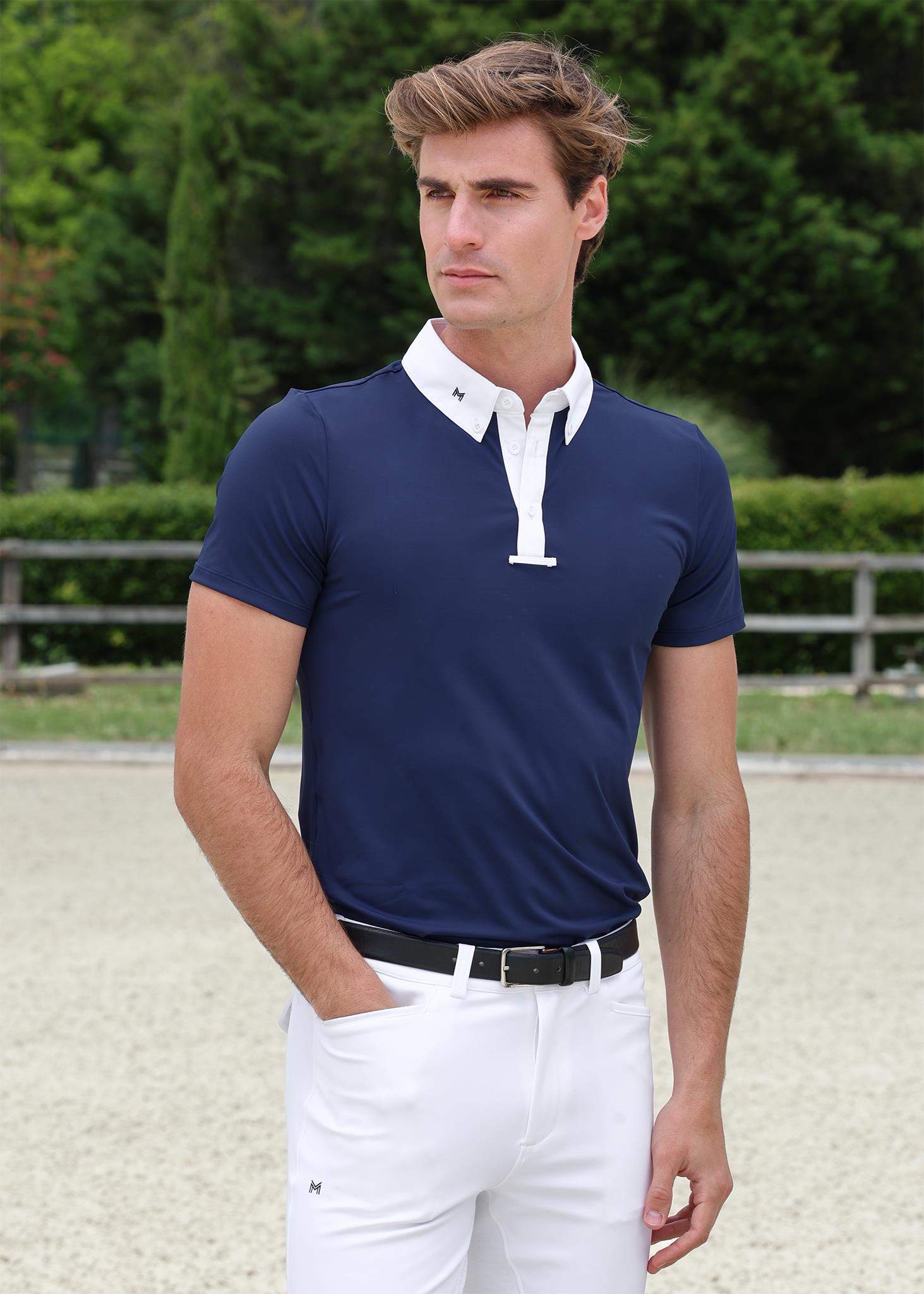 Active Kısa Kollu Yarışma Bluzu (Navy)