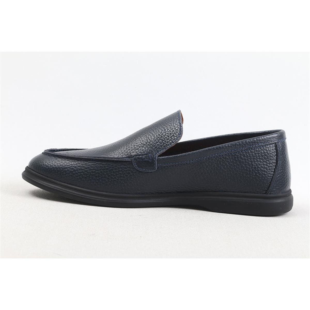 108 LP LACİVERT-SİYAH DERİ LOAFER AYAKKABI--53