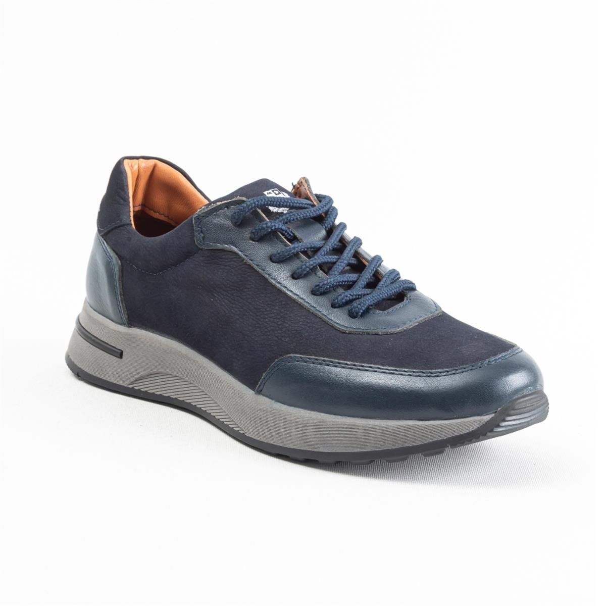 B-2  Laci Deri-Laci Nubuk Bağlı Sneaker Spor Ayakkabı