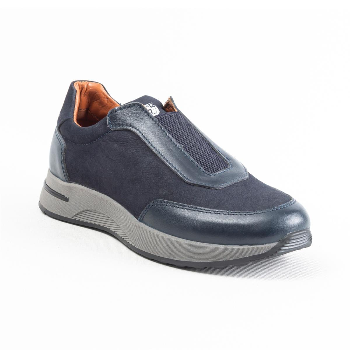 L-2 Lastikli Laci Deri-Laci Nubuk Sneaker Spor Ayakkabı