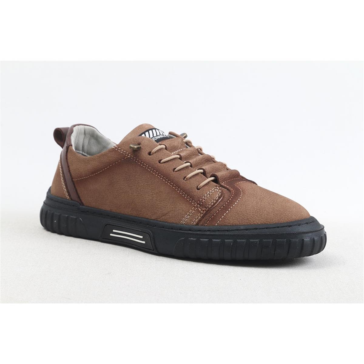 ULUS 012 KUM NUBUK KAUÇUK SNEAKER SPOR AYAKKABI