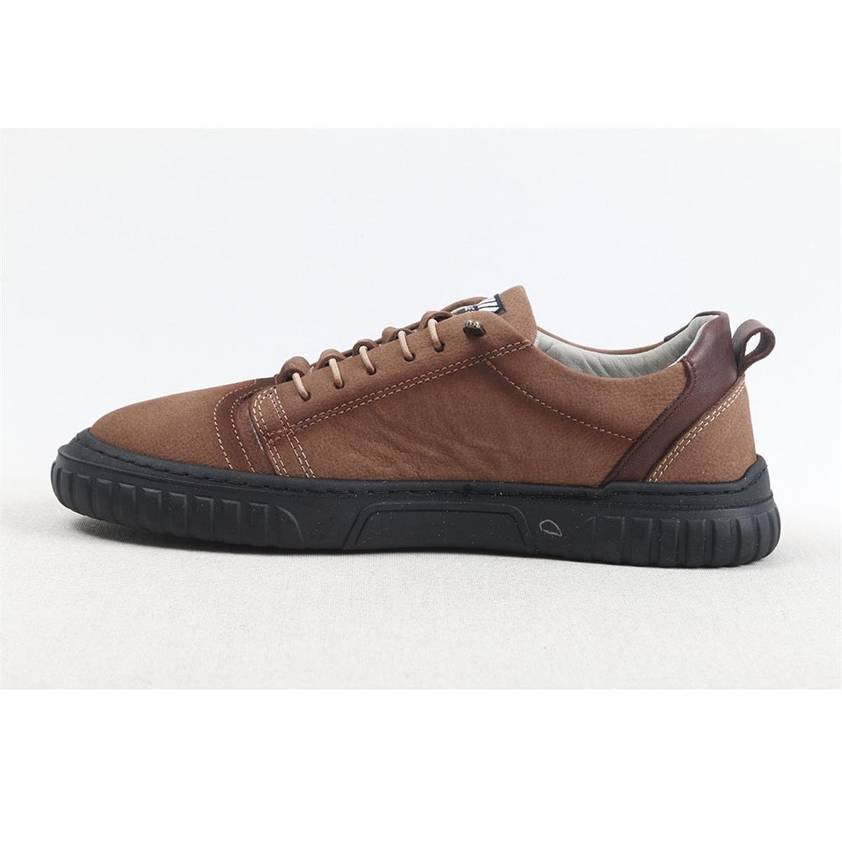 ULUS 012 KUM NUBUK KAUÇUK SNEAKER SPOR AYAKKABI