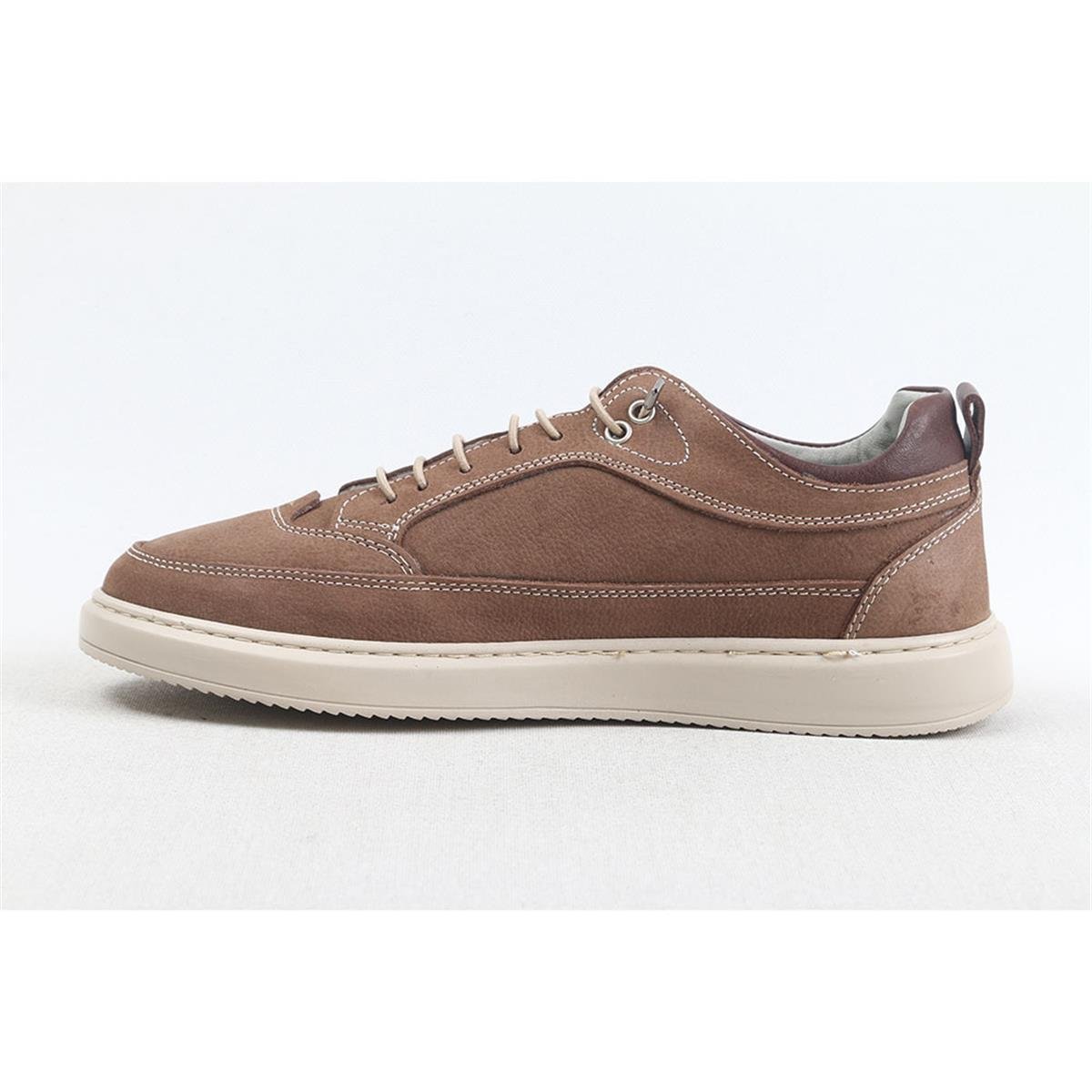 ULUS 014 KUM NUBUK POLİ SNEAKER SPOR AYAKKABI