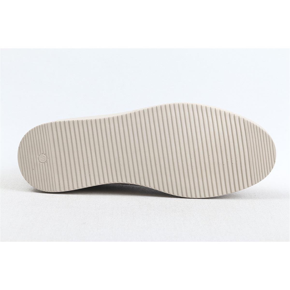 ULUS 014 KUM NUBUK POLİ SNEAKER SPOR AYAKKABI