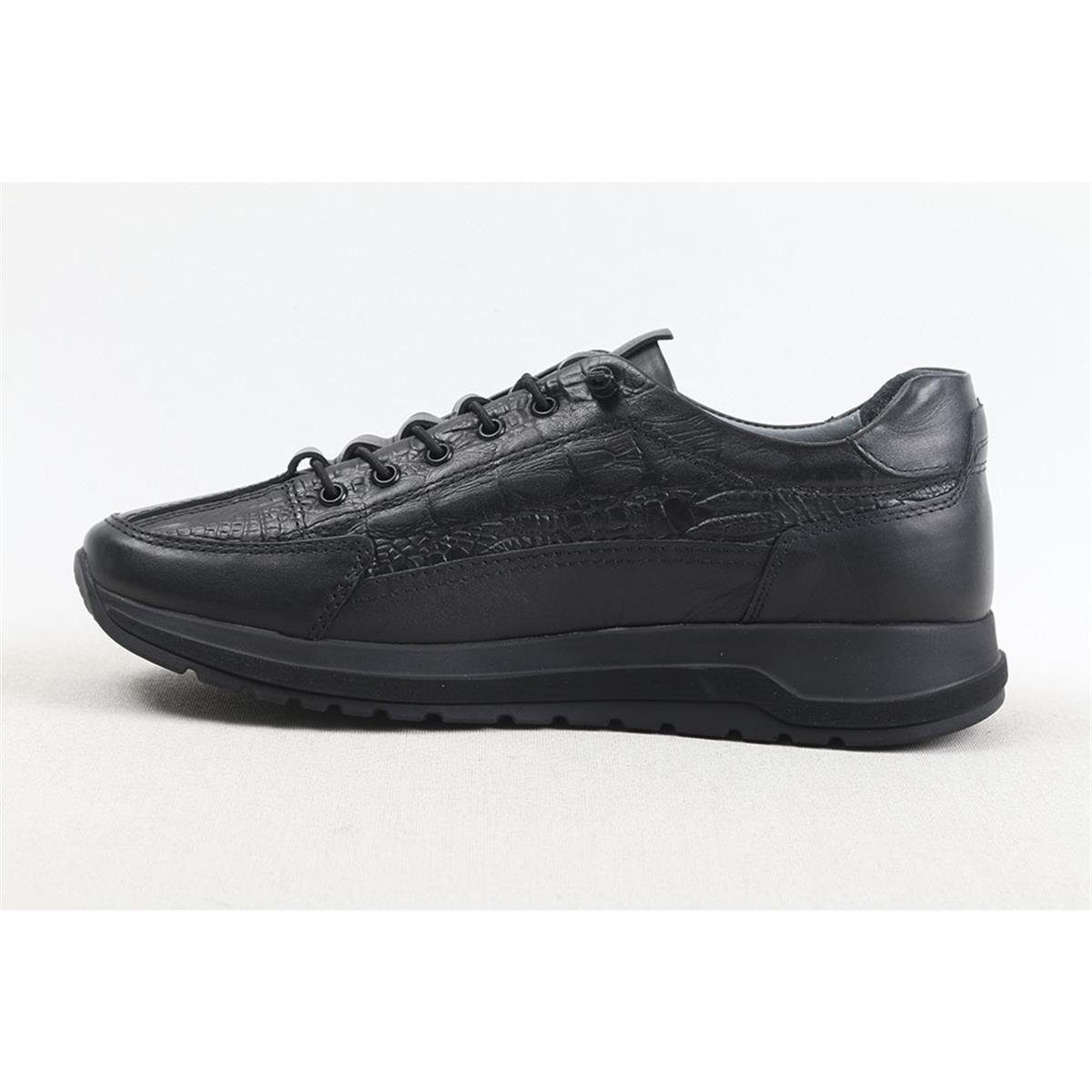 ULUS 041 CROCO SİYAH SNEAKER SPOR AYAKKABI