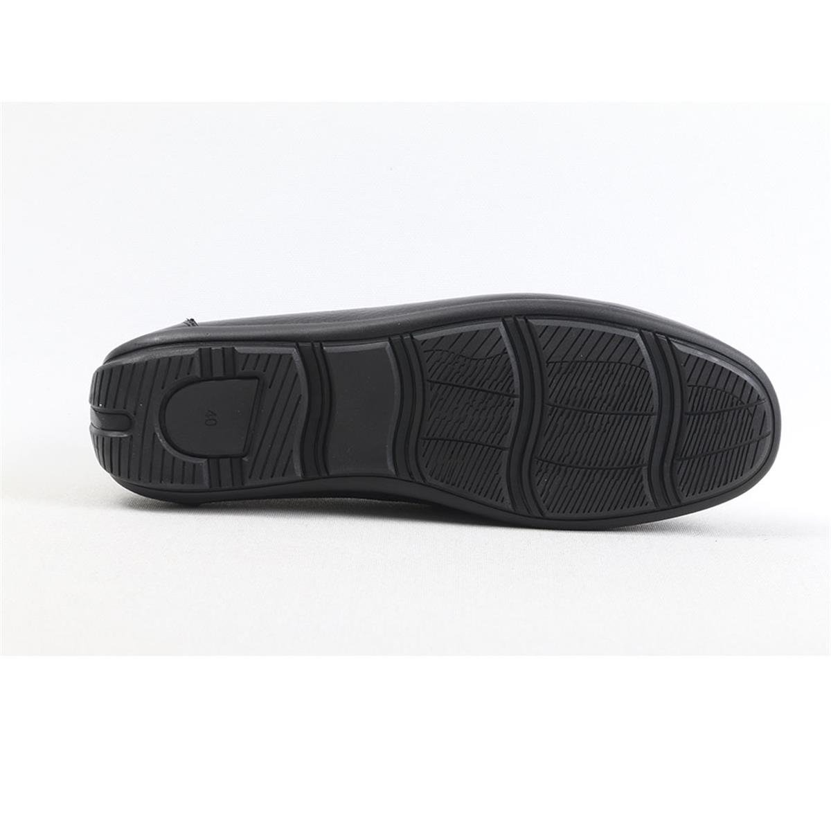 ULUS 077 KUŞAKLI SİYAH FLOTTER LOAFER AYAKKABI