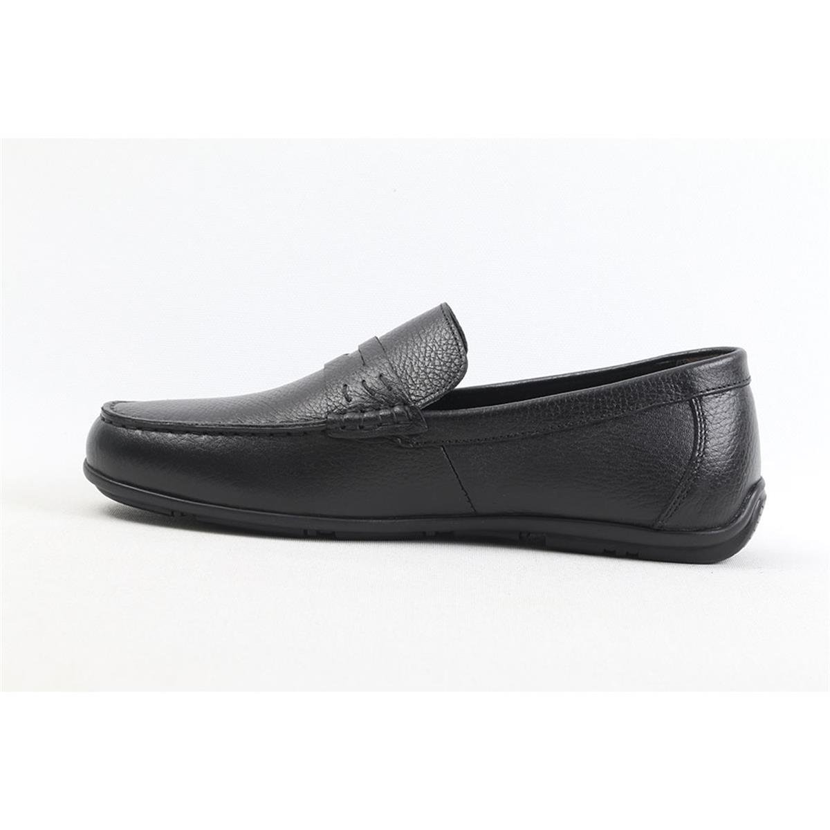 ULUS 077 KUŞAKLI SİYAH FLOTTER LOAFER AYAKKABI