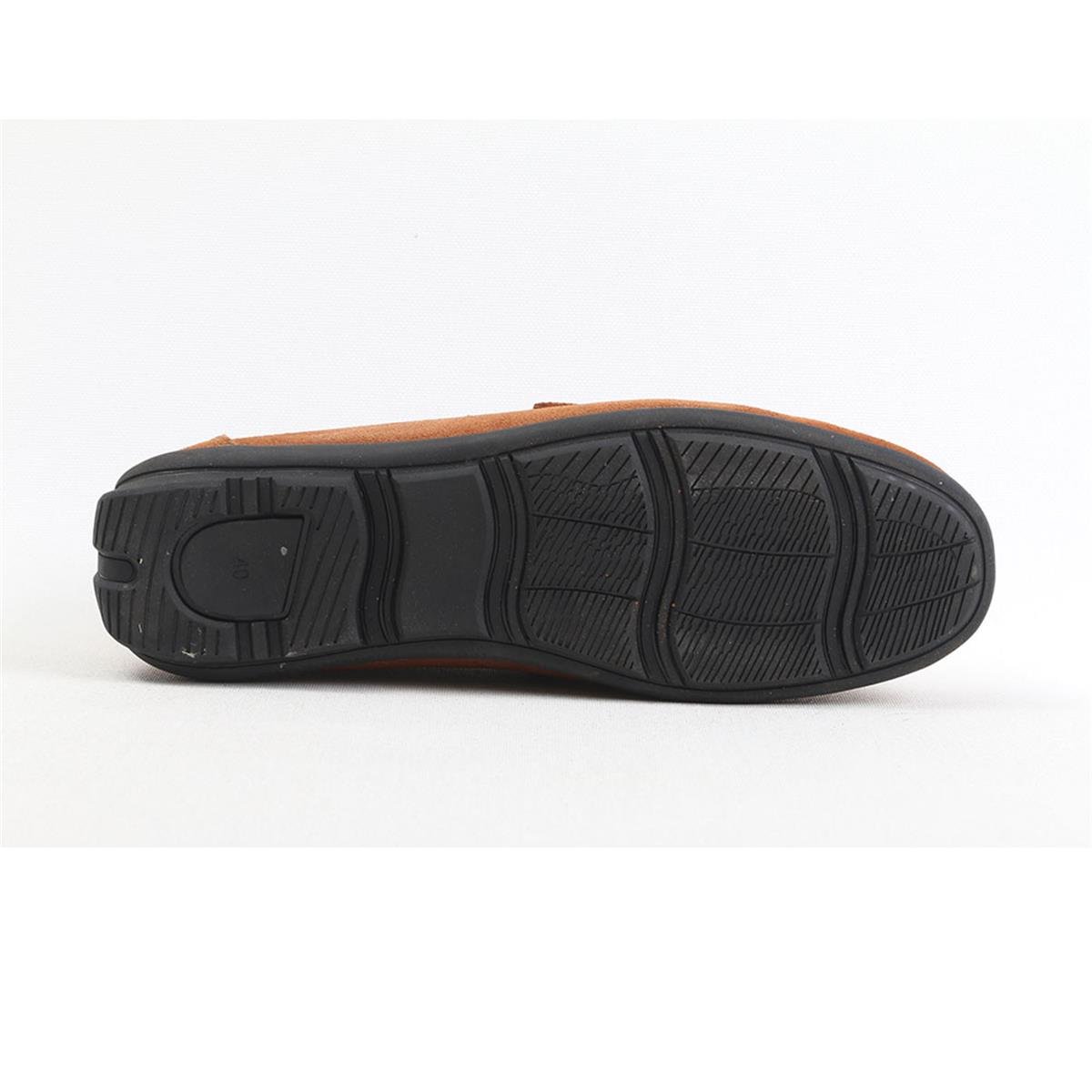 ULUS 077 KUŞAKLI TABA SÜET FLOTTER LOAFER AYAKKABI