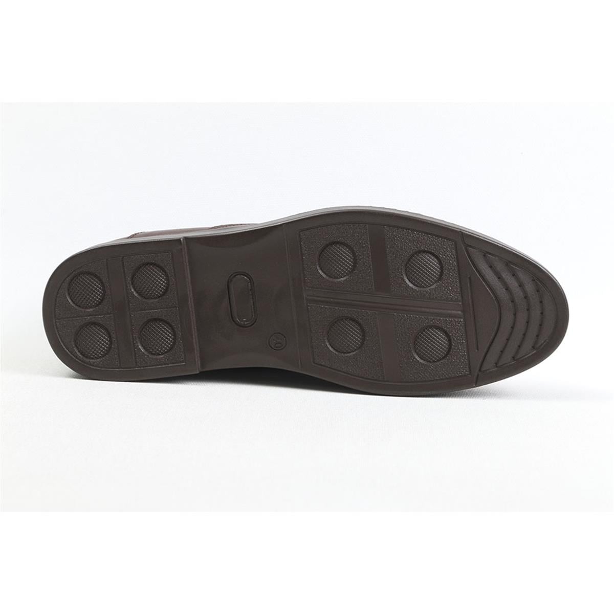 ULUS 095-2 KAHVE----lastikli Fitilli COMFORT AYAKKABI